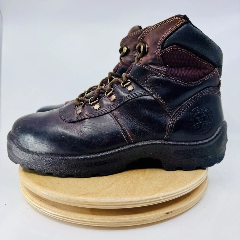 Irish Setter Ely Hiker Work Boots Mens 9 EE extra wide Brown Steel Toe 6 Inch